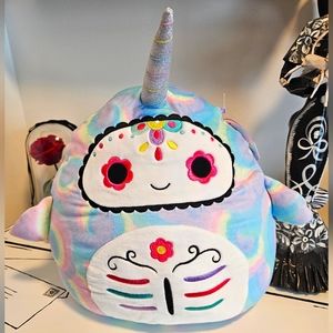 *NWT* Squishmallows 2022 Halloween Exclusive 12" Sugar Skull Igor the Narwhal